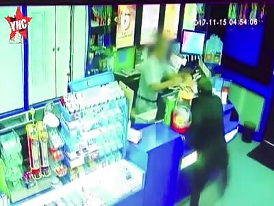 in Australia  shopkeeper vs masked robber
