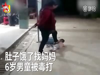 boy gets beaten by his mother people just watch and not help him