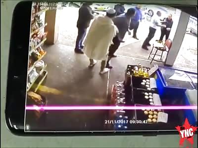 fight at a shop in in Ashdod,Israel 