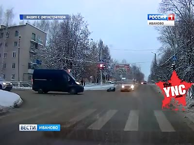 8-year-old boy is sent flying when a car hits him In Furmanov 