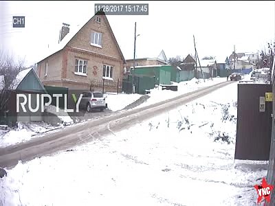 Russia: Man chases car after it rolls away on â€˜Bewitched Mountainâ€™