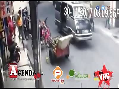in San Francisco de MacorÃ­s a driver of a truck commits imprudence on public roads.