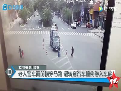 car crushed woman
