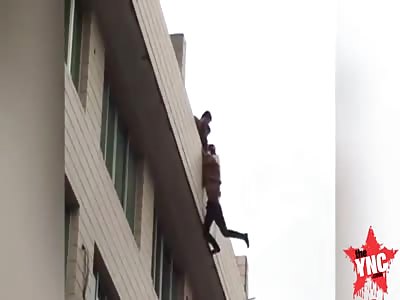 mr wu very pissed of/angry because they would not let him jump of the building 