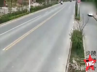 bike accident in Hunan Province