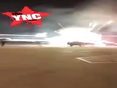  New Year's Eve fire works accident   in Trunk of Dodge Charger in Texas 
