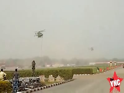 accident at the republic day Parade Rehearsal in delhi rope broke soldiers fell to the ground