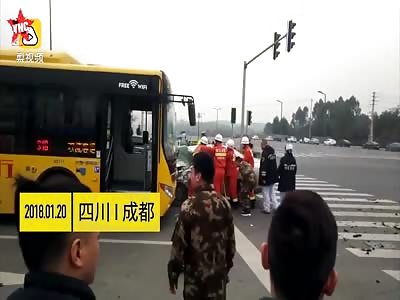 A terrible accident in Chengdu 