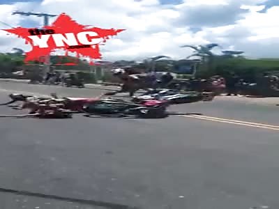 Motorcycle accident in Neves ,brazil