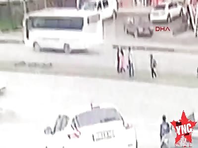 a  9 year old  gets hit  by a car  in Turkey 