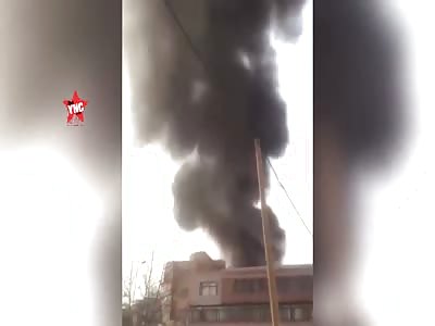 a boiler  explodes in Dalian