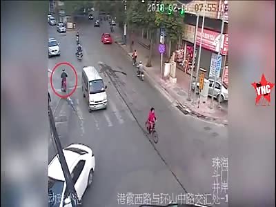 accident in  Guangdong with a 65-year-old man