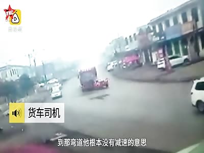 accident in  Yuzhou a man died