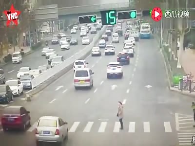  zebra crossing accident in Jiangsu