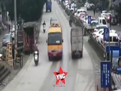 accident on Highway No. 304 from Yangzhong to Ningde