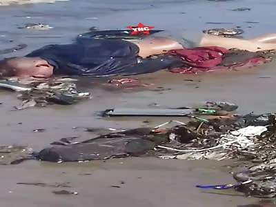 a body washed up on the beach in Padang