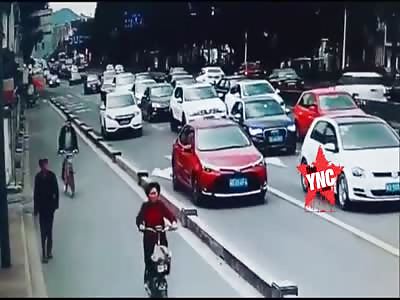 Honda car accident in Shaoxing