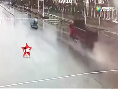 accident in  Guangdong 360Â° and crushed