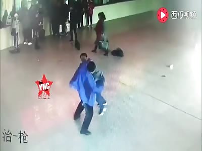 martial arts exercise at the station due to trivialities  in Lianyungang