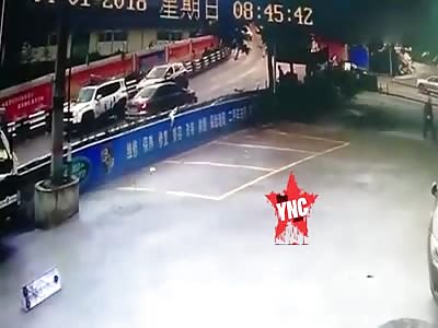 man killed  in a traffic accident occurred in Guangshan Road, Nan'an District, Chongqing