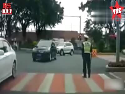 accident in  Guangdong on the zebra crossing  At 15:37 pm on April 17th