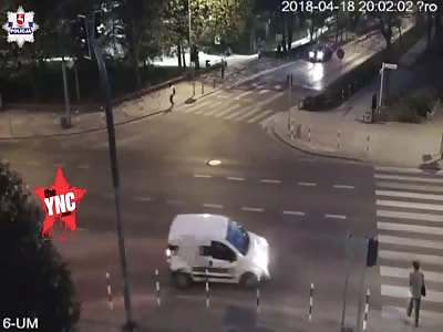 zebra crossing accident in Poland 
