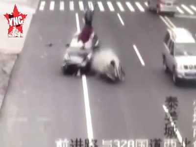 brutal accident  in Jiangsu