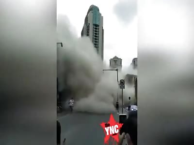 demolition of a building went wrong in Nanning