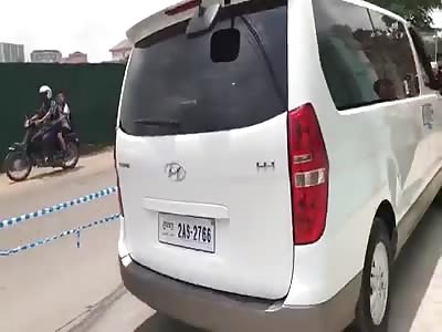 man dead in his car in Cambodia 