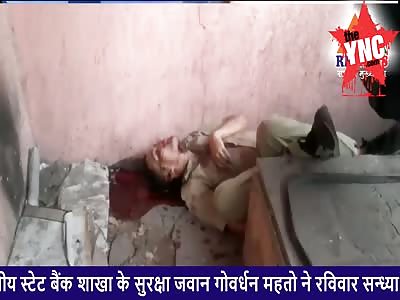 Govardhan Mahato committed suicide by shooting himself in the throat with his service rifle.