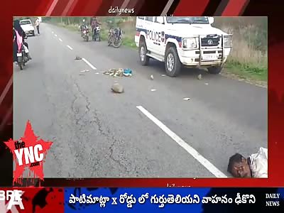 Unidentified person dies in road accident in  Patimatla,Telangana