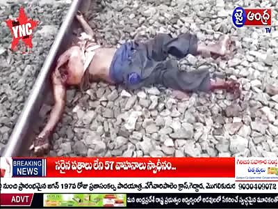 An unknown person committed suicide in Renigunta railway line