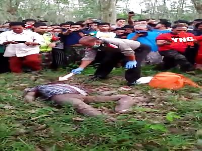 Body discovery   in Lampung north, south abung subdistrict of Kalibalangan village