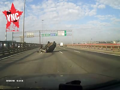nice accident in  St. Petersburg,Russia 