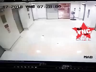 in the Philippines a SUV rams through basement parking wall, into elevator bank at Taguig hospital