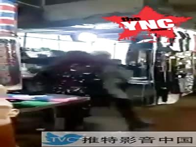 in Dongguan Shootout a police officers died  & 6 black people died 