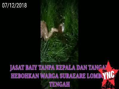 [NIGHT TIME VIDEO] villagers find parts of dead baby in Sukarara