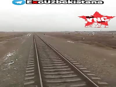 youth killed by a train in Uzbekistan 