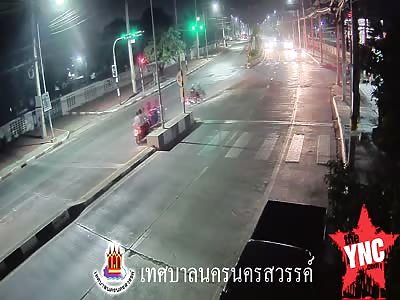 zebra crossing accident in Thailand 