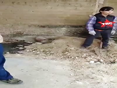 a small video of a  couple that buried alive there father