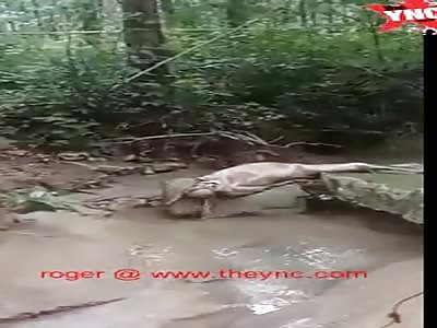 rotten body discovery in Lunyu River, Moronyamplung Village, Lamongan,