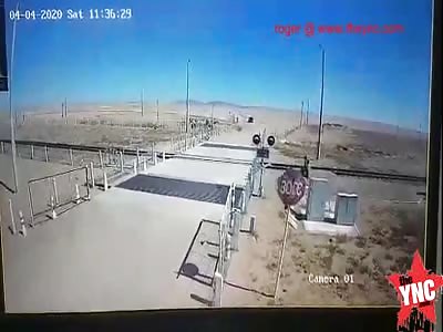 train vs van Accident in Mongolia 