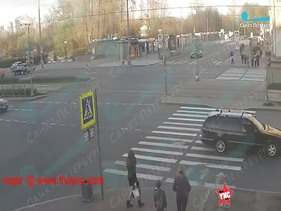 45-year-old man on his bike dies on the zebra crossing in Moscow
