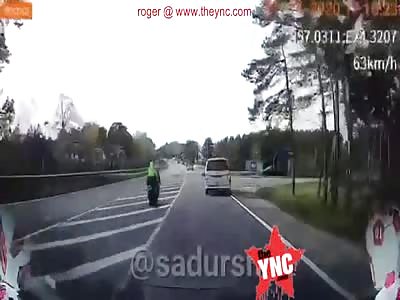 bike accident in Latvia