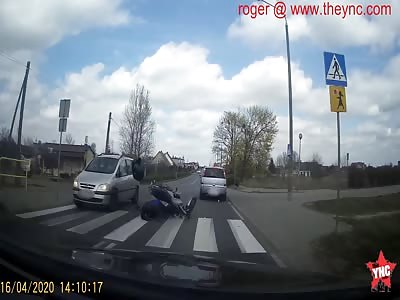 zebra crossing accident in Poland