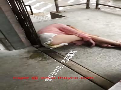 NASTY: Drunk Chinese Woman Shat Herself