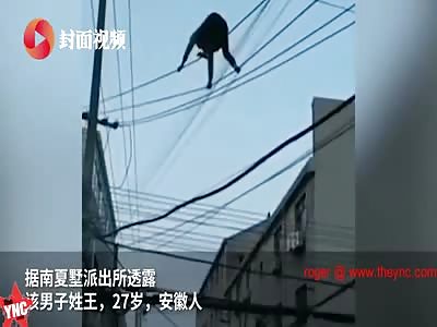 27-year-old Chinese Spiderman wanted to die in Changzhou City