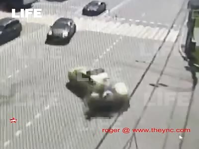 brutal nice accident in Moscow
