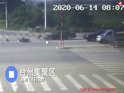 zebra crossing accident in Taizhou