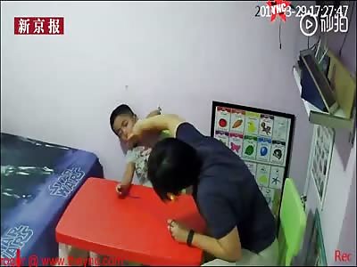 autistic boy was beaten up by his  therapist in Singapore 
